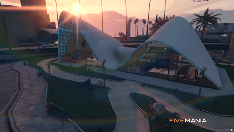 FIVEM Airport Square | Modern Airport Area MLO | Interior & Exterior | Car Rental & Cafe | Add-On | Optimized | Fivem Ready | High Quality — image 4