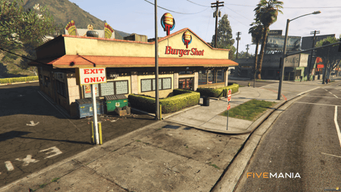 FIVEM Burger Shot Mirror Park | Fast Food Restaurant MLO | Interior & Exterior | Custom Props | Optimized | Add-On | Fivem Ready | High Quality — image 2