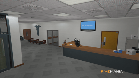 FIVEM Paleto Hospital | Functional Hospital MLO | Interior & Exterior | Reception | Morgue | Add-On | Optimized | Fivem Ready | High Quality — image 5
