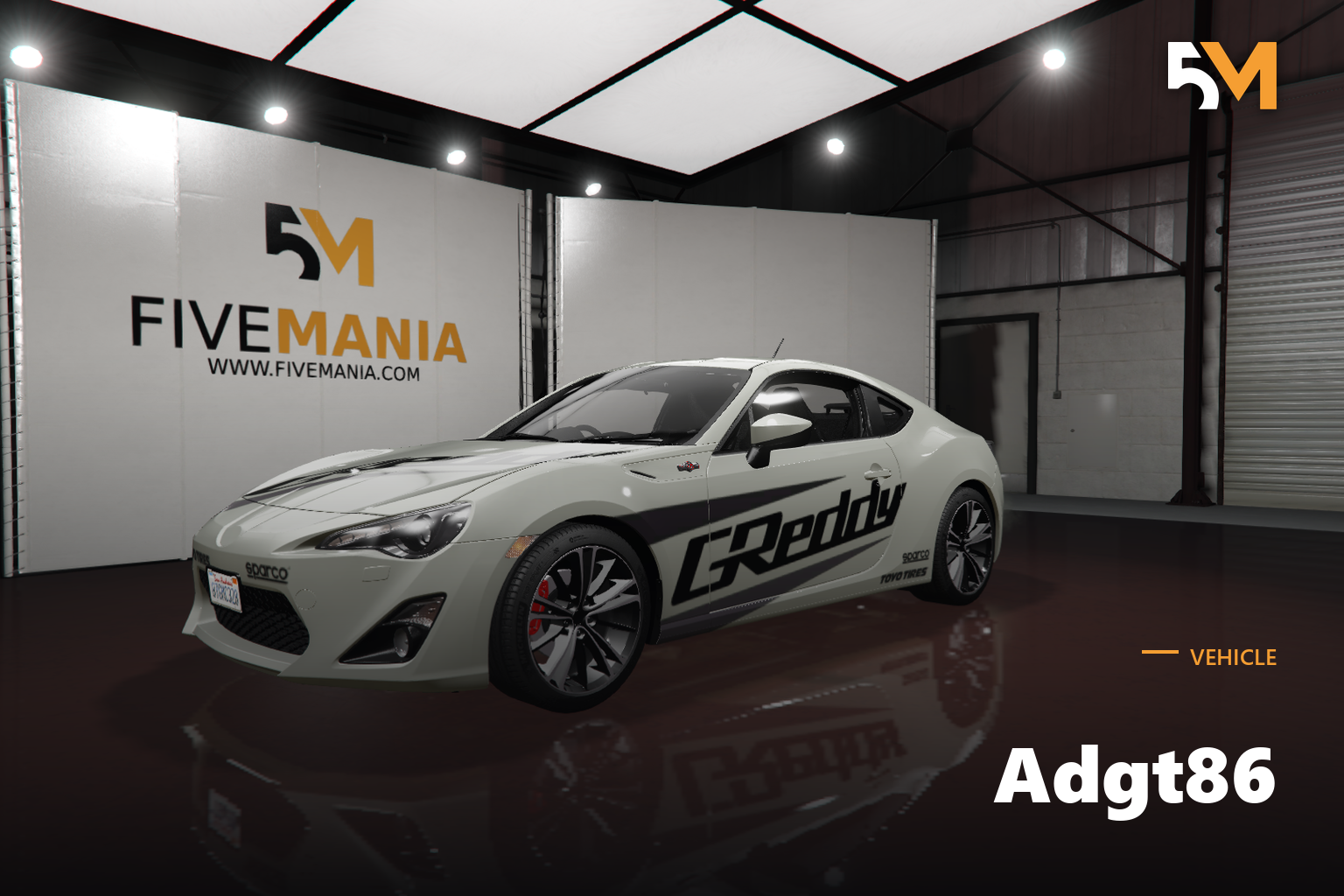FIVEM Adgt86 | Realistic Sports Car [Unbadged] Add-On | GReddy Livery | Optimized | Fivem Ready | High Quality