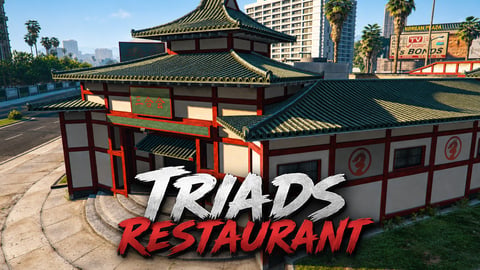 FIVEM Triads Restaurant | Asian-Inspired Dining MLO | Interior & Exterior | Custom Props | Add-On | Optimized | Fivem Ready | High Quality cover