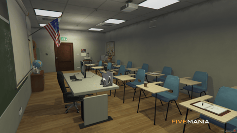 FIVEM Sandy University | Immersive University MLO | Interior & Exterior | Classrooms | Lockers | Lobby | Add-On | Optimized | Fivem Ready | High Quality — image 40