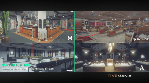 FIVEM Vangelico Heist v2 | Advanced Jewelry Store Robbery Script | Multi-Map Support | 5 Looting Methods | Add-On | Optimized | Fivem Ready | High Quality, image 16