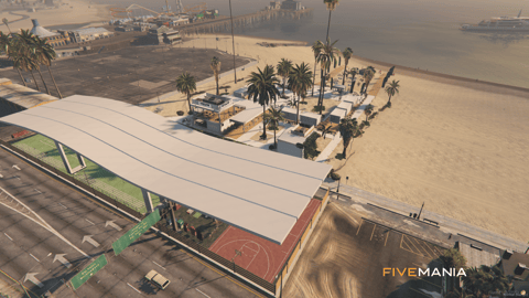 FIVEM Asgard Beach Club | Luxury Beachfront MLO | Interior & Exterior | Multiple Bars | Shop | Tennis Court | Add-On | Optimized | Fivem Ready | High Quality — image 19