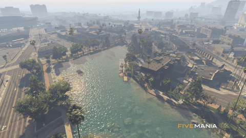 FIVEM Grove Street Lake | Multi-Purpose Waterfront MLO | Gym & Office | Outdoor Lounge | Amphitheater & Beach | Add-On | Optimized | Fivem Ready | High Quality — image 12