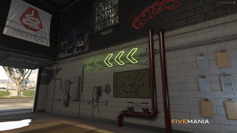 FIVEM Auto Shop Mirror Park | Custom Auto Shop MLO | Interior & Exterior | Reception & Bar | Workshop Area | Add-On | Optimized | Fivem Ready | High Quality — image 8