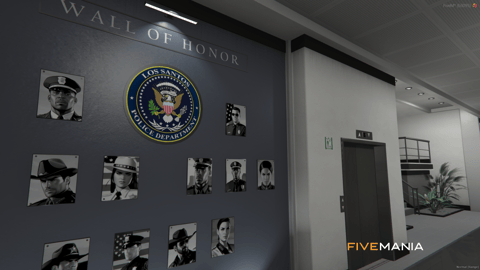 FIVEM Mission Row Police Department | Detailed Police Station MLO | Interior & Exterior | Offices | Cells | Interrogation Rooms | Add-On | Optimized | Fivem Ready | High Quality — image 20
