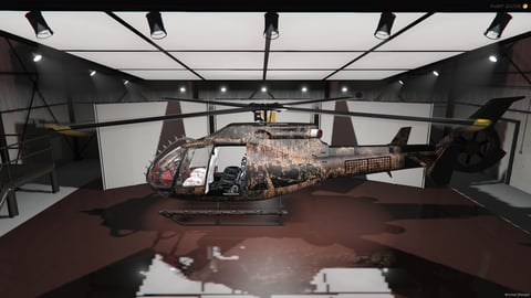 FIVEM Thunder | Custom Attack Helicopter [Unbadged] Add-On | Unique Rusty Texture | Openable Doors | Mounted Weapon | Optimized | Fivem Ready | High Quality, image 5