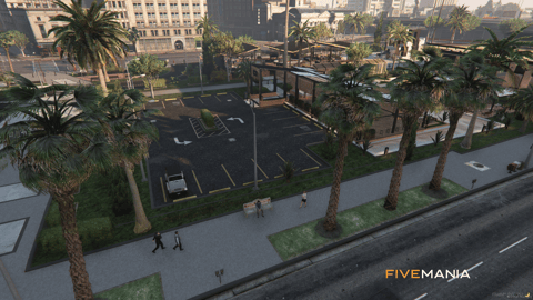 FIVEM Legion Square V3 | Revitalized City Hub Map Edit | Bank MLO | Gas Station | Outdoor Seating | Helipad | Add-On | Optimized | Fivem Ready | High Quality — image 4