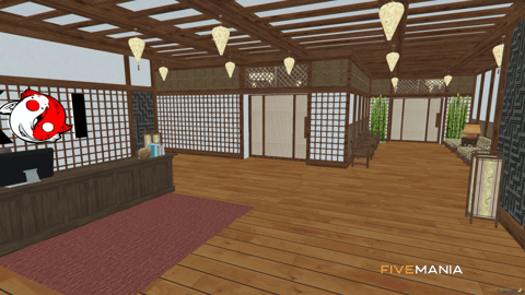 FIVEM Koi Restaurant V2 | Japanese Restaurant MLO | Interior & Exterior | Basement Garage | Add-On | Optimized | Fivem Ready | High Quality — image 5