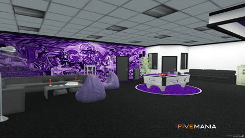 FIVEM Ballas Hide Out | Custom Gang Hideout MLO | Interior & Exterior | Custom Graffiti | Lounge & Garage | Add-On | Optimized | Fivem Ready | High Quality — image 12