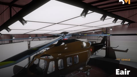 FIVEM Eair | Realistic Helicopter Add-On | Interior & Exterior | Planes & Helis | Add-On | Optimized | Fivem Ready | High Quality cover