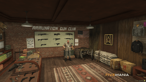 FIVEM Ammunation Reworked V3 | Custom Weapon & Clothing Shop MLO | Interior & Exterior | Modern Design | Optimized | Add-On | Fivem Ready | High Quality — image 2