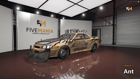 FIVEM Ant | Post-Apocalyptic Battle Car [Unbadged] Add-On | Spikes & Armor | Custom Front Plow | Roll Cage | Working Lights | Optimized | Fivem Ready | High Quality, image 6