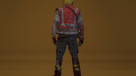Victor | FiveM Male Ped | Undead Worker | Multiple Outfits | Optimized & Fivem Ready [Add-On], image 7