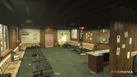 FIVEM Yellowjack Saloon | Rustic Bar & Saloon MLO | Interior & Exterior | Pool Table & Custom Props | Add-On | Optimized | Fivem Ready | High Quality — image 5
