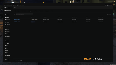 FIVEM Police Records Mdt | Comprehensive Police Records System | Evidence Tracking | Personnel Management | Custom Themes | Integrated Dispatch | Add-On | Optimized | Fivem Ready | High Quality, image 21