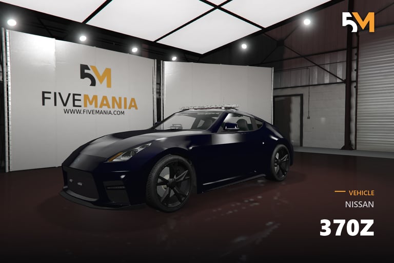 FIVEM Nissan 370Z, Realistic Sports Car [Unbadged] Add-On