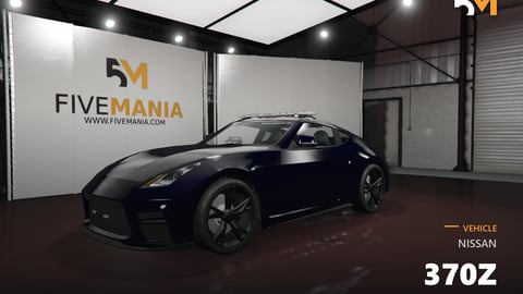 FIVEM Nissan 370Z | Realistic Sports Car [Unbadged] Add-On | Working Emergency Lights | Optimized | Fivem Ready | High Quality cover