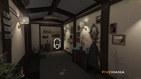 FIVEM The Last Night Bar | Classic Pub MLO | Interior & Exterior | Custom Props | Detailed Bar | Add-On | Optimized | Fivem Ready | High Quality — image 5