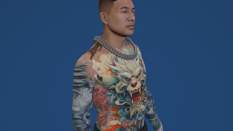 Alvarg Yakuzaboss | Male Ped | Multiple Outfits | Optimized & Fivem Ready [Add-On] — image 3