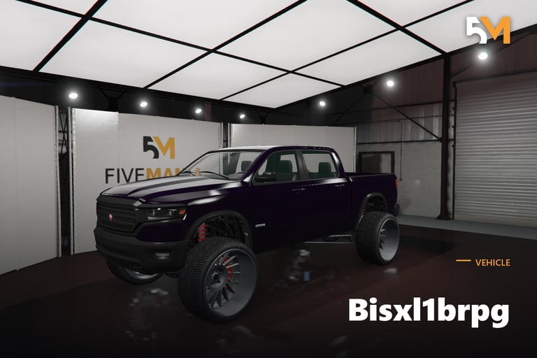 FIVEM Bisxl1brpg, Lifted Pickup Truck [Unbadged] Add-On