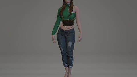 Anita | Female Ped | Multiple Outfits | Optimized & Fivem Ready [Add-On] — image 6