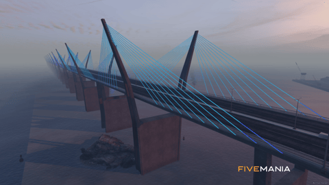 FIVEM Caryo Bridge | Custom Map Extension | Lore-Friendly | Custom Lighting | Detailed Design | Add-On | Optimized | Fivem Ready | High Quality — image 4
