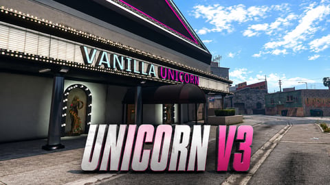 FIVEM Unicorn V3 | Iconic Nightclub MLO | Interior & Exterior | Custom Props | Optimized Lighting | Add-On | Optimized | Fivem Ready | High Quality cover