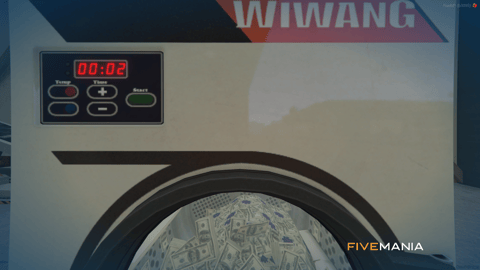 FIVEM Money Washing | Money Laundering Script | Interactive Washing Machine | Custom UI | Add-On | Optimized | Fivem Ready | High Quality, image 7