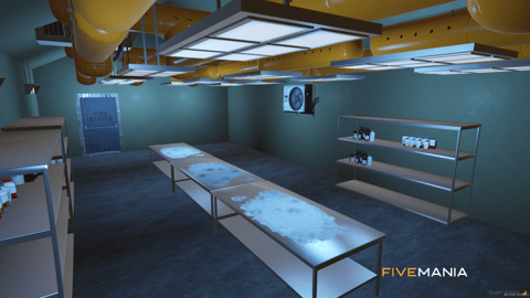FIVEM Blackmarket Hideout | Multi-Purpose Criminal MLO | Drug Lab | Gambling Den | Bar Interior | Interior & Exterior | Add-On | Optimized | Fivem Ready | High Quality — image 9