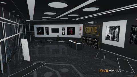 FIVEM Exotic Motor Dealer | Modern Vehicle Dealership MLO | Interior & Exterior | Custom Props | Add-On | Optimized | Fivem Ready | High Quality — image 4