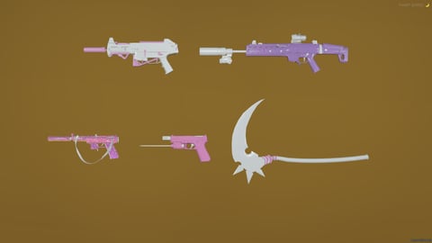 FiveM Female Weapon Pack [11 Weapons + 2 Melee] Add-On — image 4