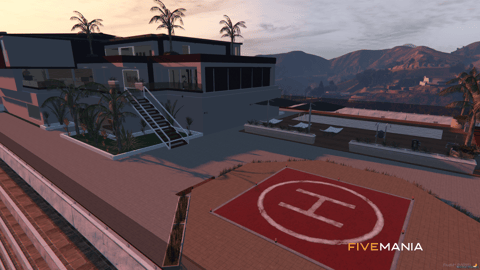 FIVEM Eclipse Rooftop House | Luxury Rooftop House MLO | Interior & Exterior | Pool & Helipad | Add-On | Optimized | Fivem Ready | High Quality — image 2