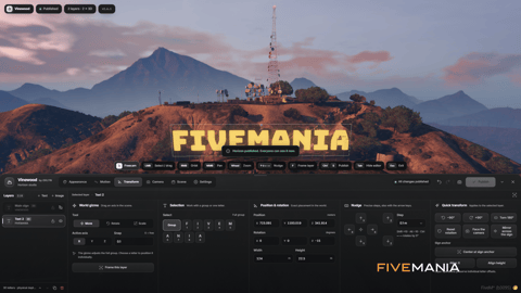 FIVEM Vinewood Sign Studio editor | Interactive Sign Customization Tool | Live Editing | Text & Image Layers | Lighting & Glow | 3D Letters | Add-On | Optimized | Fivem Ready | High Quality, image 7