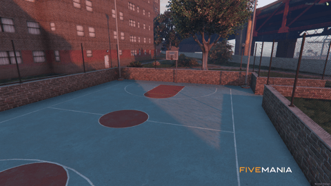 FIVEM New York Block | Urban Apartment Complex MLO | Basketball Court | Playground | Detailed Exterior | Add-On | Optimized | Fivem Ready | High Quality — image 9