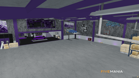 FIVEM Ballas Hide Out | Custom Gang Hideout MLO | Interior & Exterior | Custom Graffiti | Lounge & Garage | Add-On | Optimized | Fivem Ready | High Quality — image 6