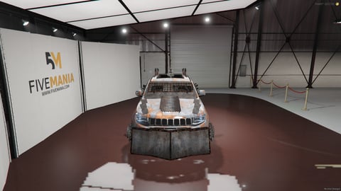 FIVEM Mammoth | Armored Post-Apocalyptic SUV [Unbadged] Add-On | Custom Armor | Spikes & Plow | Mounted Weapon | Off-Road Ready | Add-On | Optimized | Fivem Ready | High Quality, image 4