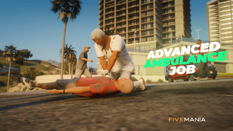 FIVEM Ambulance Job | Advanced EMS Script | Context Menu | Stretcher Prop | Death Animations | Revive & Heal | Add-On | Optimized | Fivem Ready | High Quality, image 4