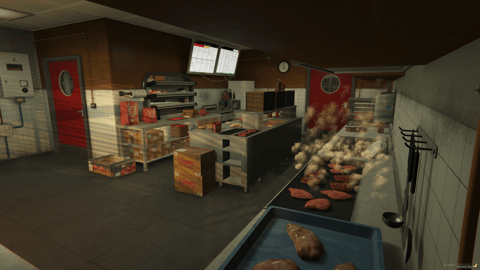 FIVEM Hornys V2 | Lore-Friendly Fast Food Restaurant | Interior & Exterior | Detailed Kitchen | Add-On | Optimized | Fivem Ready | High Quality — image 10