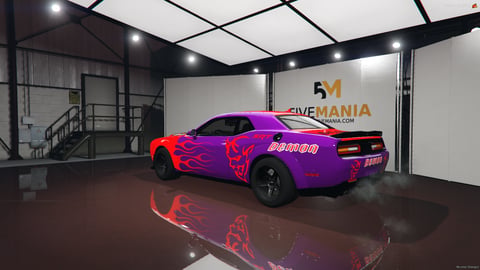 FIVEM Dodge Demon | Realistic Sports Car [Badged] Add-On | Flames & Custom Livery | Fivem Ready | High Quality — image 7