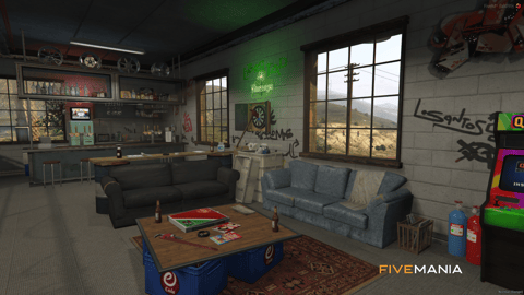 FIVEM Auto Shop Mirror Park | Custom Auto Shop MLO | Interior & Exterior | Reception & Bar | Workshop Area | Add-On | Optimized | Fivem Ready | High Quality — image 11