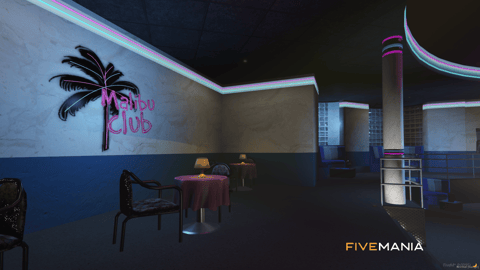 FIVEM Malibu Club | Vibrant Nightclub MLO | Interior & Exterior | DJ Booth | Bar Area | Neon Lighting | Add-On | Optimized | Fivem Ready | High Quality — image 9