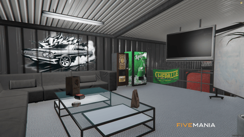 FIVEM Octavista Mechanic | Full-Service Garage MLO | Interior & Exterior | Car Wash | Office & Lounge | Vehicle Lifts | Add-On | Optimized | Fivem Ready | High Quality — image 11