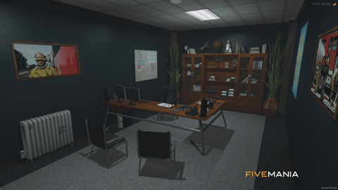 FIVEM Fire Department | Lore-Friendly Fire Station MLO | Interior & Exterior | Offices & Garage | Kitchen & Restrooms | Add-On | Optimized | Fivem Ready | High Quality — image 14