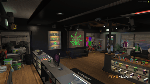 FIVEM Smokeys Weed Shop | Detailed Cannabis Dispensary MLO | Interior & Exterior | Custom Props | Outdoor Area | Add-On | Optimized | Fivem Ready | High Quality — image 12
