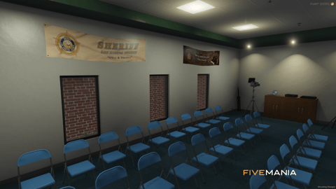FIVEM Davis Sheriff Station | Detailed Police Station MLO | Interior & Exterior | Shooting Range | Jail Cells | Offices | Add-On | Optimized | Fivem Ready | High Quality — image 8
