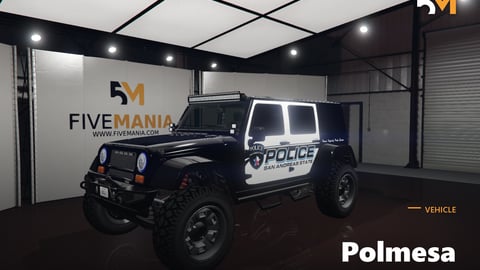 FIVEM Polmesa | Off-Road Police SUV [Unbadged] Add-On | Police Liveries | Working Lights | Custom Parts | Add-On | Optimized | Fivem Ready | High Quality cover