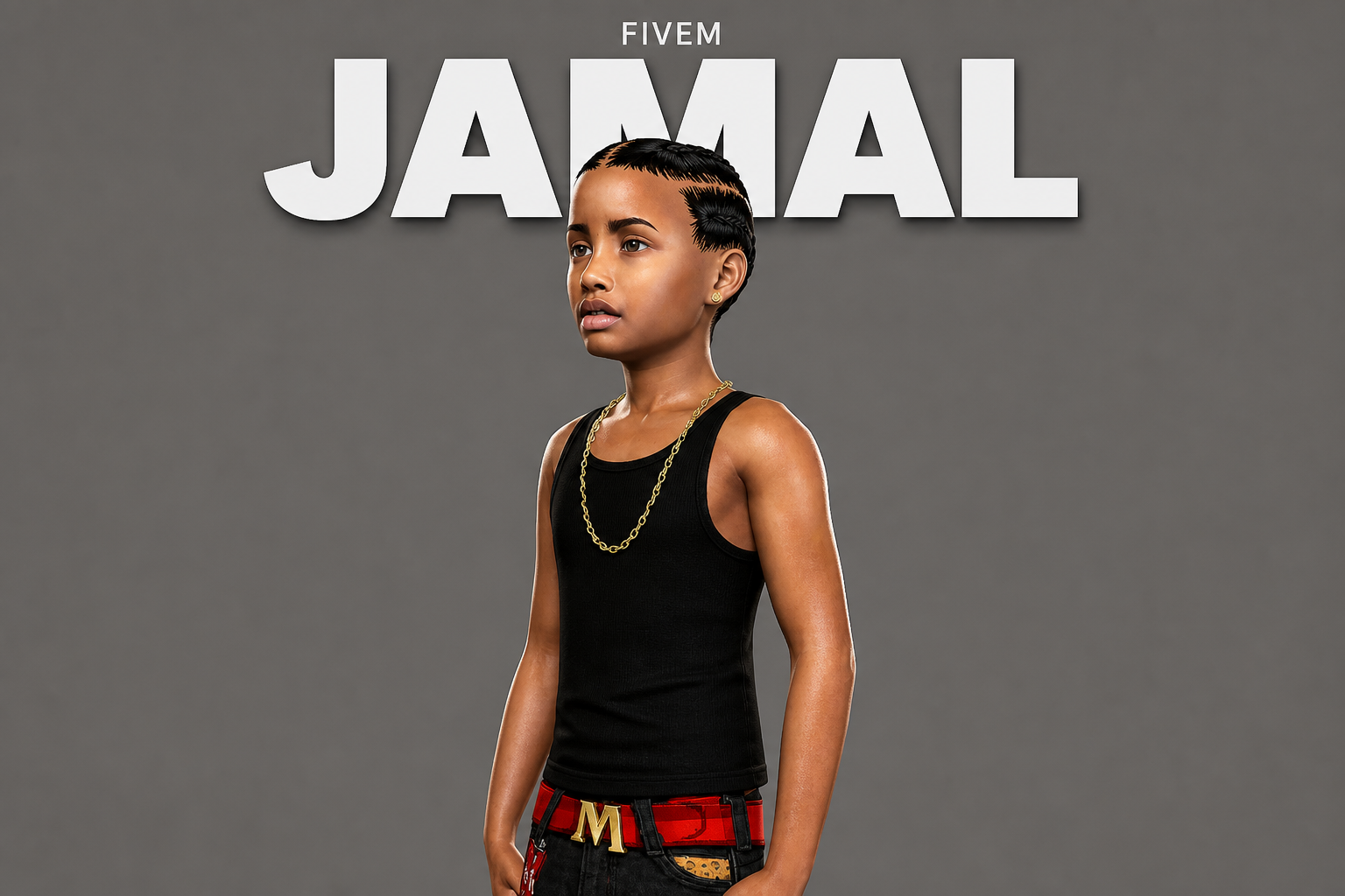 Jamal | Male Teen Ped | Optimized & Fivem Ready [Add-On]