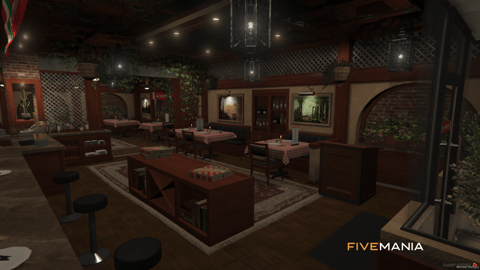 FIVEM Aldente Restaurant | Cozy Italian Dining MLO | Interior & Exterior | Add-On | Optimized | Fivem Ready | High Quality — image 4